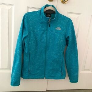 North Face Women Canyonwall Softshell Full-Zip Teal Jacket